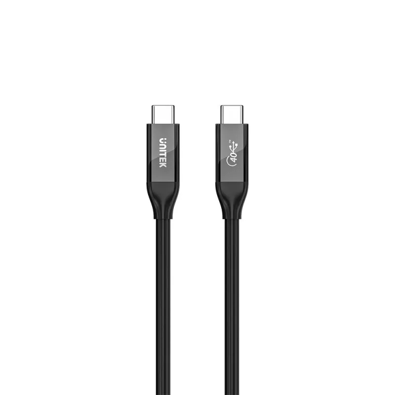 Cable USB-C Unitek C14100ABK01-2M – 2 m, 100 W Power Delivery, 40 Gbit/s datos
