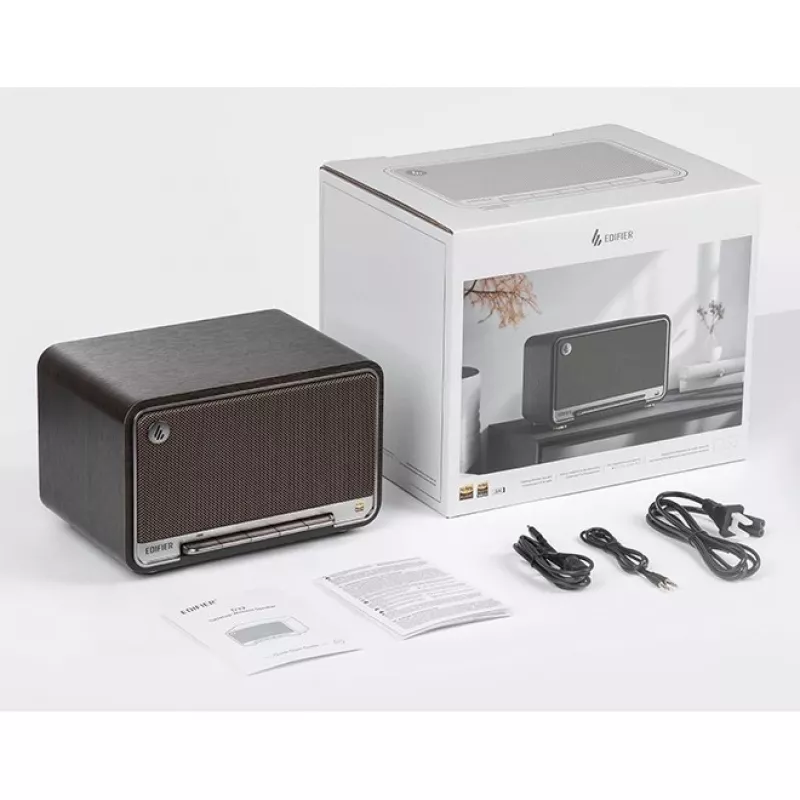 Altavoz inalámbrico de sobremesa Edifier | D32 | 60 W | Bluetooth | negro nogal | conexión inalámbrica
