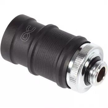 Racor de conexión rápida Alphacool ES BLH1A Push-in hembra AG cromo negro mate