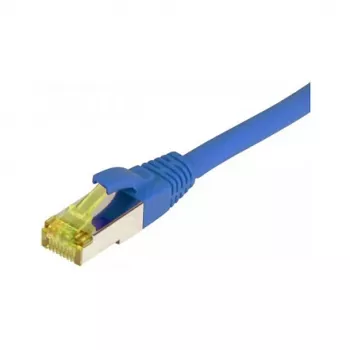 Cable de red RJ45, CAT6A 500 MHz, 0,15 m, azul, S-STP (S/FTP), TPE/LSZH (Ultraflex), AWG26, con cable bruto Cat.7, Synergy 21 (S217642)