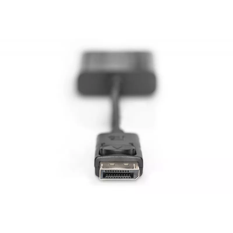 Cable adaptador DisplayPort Assmann. DP - HD15 M/H. 0,15 m. con bloqueo. Compatible con DP 1.1. UL. azul. sin apantallamiento. 32AWG (AK-340410-001-S)