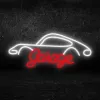 Luz de neón decorativa MANTA SNL95WH blanco-rojo — iluminación bicolor estilo neón