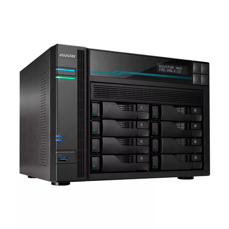 Asustor AS6508T NAS torre Intel Atom® C3538 8 GB DDR4 0 TB ADM negro