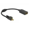 Cable DisplayPort DeLOCK 62638 Mini DisplayPort 0,25 m Negro