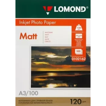 Papel de tinta para foto Lomond mate 120 g/m² A3, 100 hojas