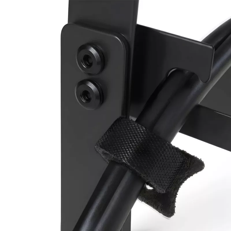 Organizador de cables para escritorio MACLEAN MC-102 – bandeja bajo la mesa de dos niveles, carga máx. 5 kg, longitud máxima 728 mm, negro