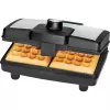 Clatronic WA 3606 gofrera 2 gofres negra, acero inoxidable 800 W