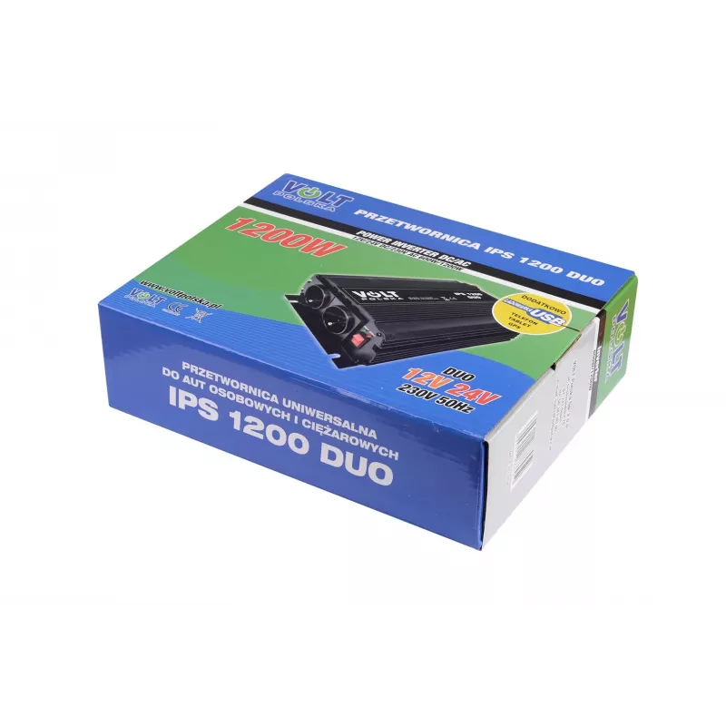 Convertidor Volt Polska IPS-1200 Duo 12V 24V/230V 600X1200W