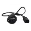 Cable de alimentación APC AP9880 negro 0,6 m conector hembra C14 CEE7/7