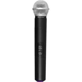Micrófono UHF de mano Omnitronic UHF-E Series 518,7 MHz, micrófono inalámbrico para voz/PA