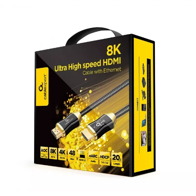 Cable HDMI Gembird CCBP-HDMI8K-AOC-30M 30 m 48 Gbit/s negro