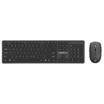 Set de teclado y ratón inalámbricos Rebeltec