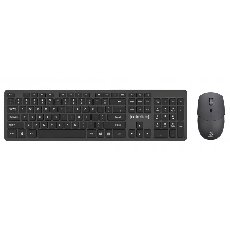 Set de teclado y ratón inalámbricos Rebeltec