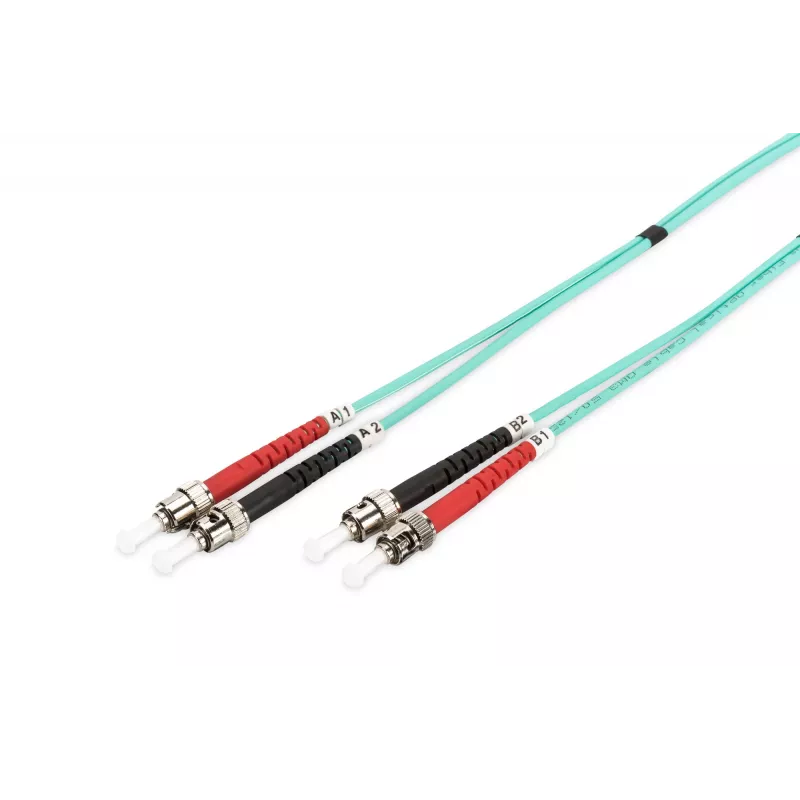 Cable de conexión de fibra óptica Digitus OM3 ST/ST 1m