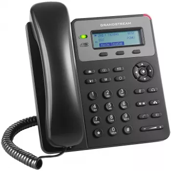 Teléfono DECT Grandstream GXP1610 — negro, LCD 132×48 px, auricular (RJ-9), 1 terminal, agenda 500, manos libres