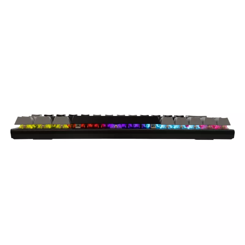 Teclado mecánico gaming White Shark Wakizashi GK-002121V2 — marco negro/gris, switches US Blue
