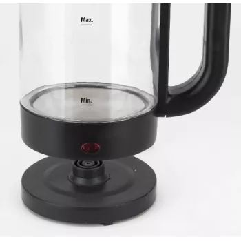 Hervidor JATA HA702 1,2 l 1500 W negro transparente