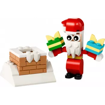 Juguete de construcción LEGO Santa's Chimney Polybag 30692 – mini set navideño de construcción
