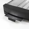 Jata JETT1587 tostadora, 400 W, 2 barras de cuarzo, bandeja recogemigas extraíble, acero inoxidable, negra