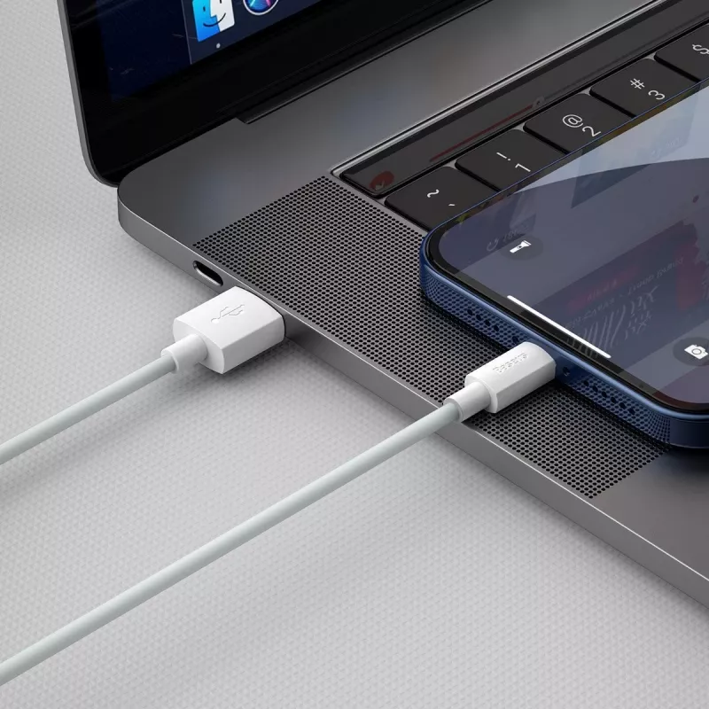 Cable para móvil Baseus TZCALZJ-02 blanco 1,5 m USB A Lightning