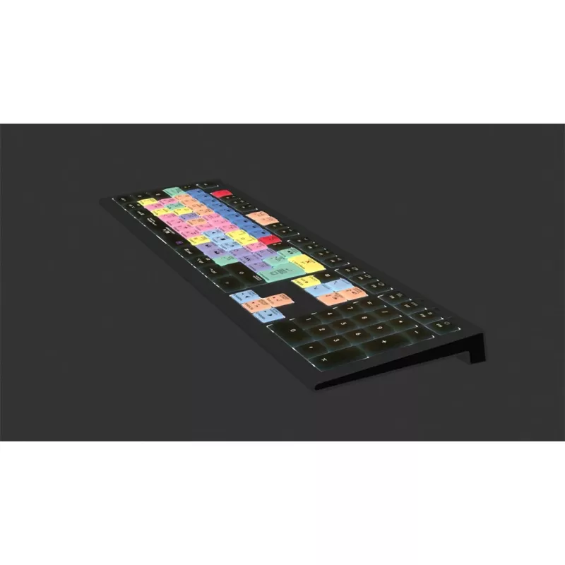 Logickeyboard Adobe Premiere Pro CC Astra 2 teclado universal USB QWERTZ alemán gris
