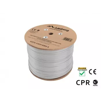 Cable de red Lanberg LCS7L-11CU-0305-S RJ45 Cat7 305 m blanco