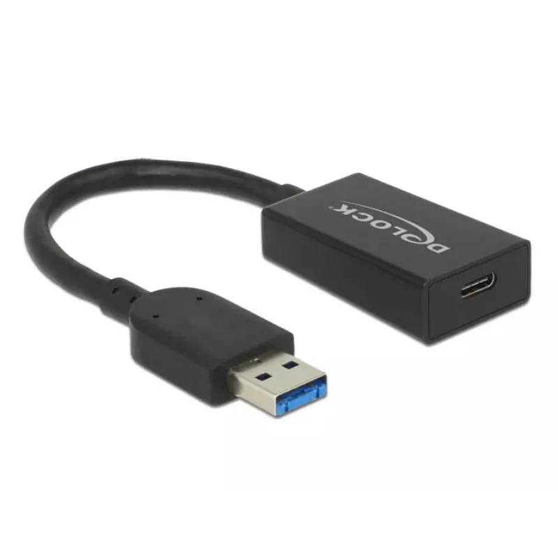 Cable USB DeLOCK 65698 USB 3.2 Gen 2 0,15 m USB A USB C negro