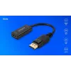 Adaptador Savio DisplayPort (M) v1.2 - HDMI A (F) v1.4, 4K, AK-62