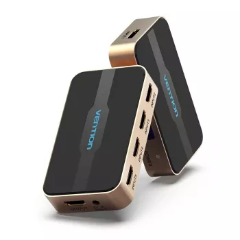 Conmutador HDMI Vention 5 entradas 1 salida negro