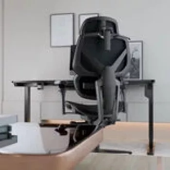 Silla gaming thunder x3 FLEX Pro Fabric gris — silla giratoria ergonómica, reposabrazos y reclinación ajustables