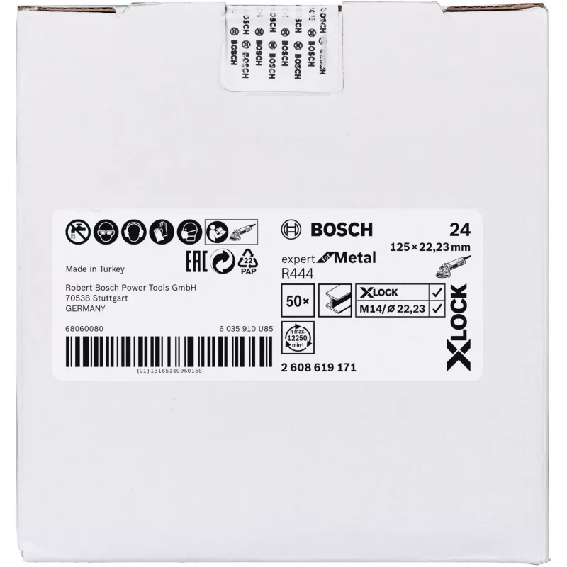 Bosch 2 608 619 171 disco de amolar de acero para herramienta rotativa
