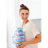 EMSA 508537 Recipiente para alimentos caja rectangular 1,75 L azul, transparente 1 ud.