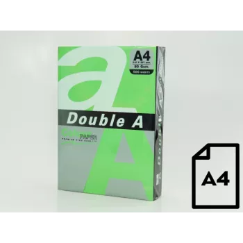 Papel de color Double A, 80g, A4, 500 hojas, loro