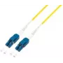 Cable de parcheo de fibra óptica Uniboot LogiLink, 2x LC-Duplex, OS2, 10,0 m solución de parcheo que ahorra espacio para redes de alto rendimiento, fibra: - 1 ud. (FP0UB10)