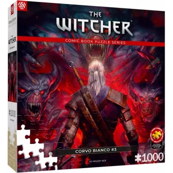 Puzle Good Loot Comic Book Puzzle: The Witcher (Wiedźmin) Corvo blanco, 1000 piezas