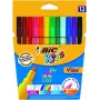 Rotulador de punta fina BIC Visa Multicolour 12 uds.
