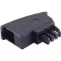 Adaptador ShiverPeaks conector macho TAE-F a conector hembra Western 6/4 modelo 71205