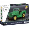 Juguete de construcción Cobi Jeep Willys CJ-2A verde modelo 24517 – set de bloques