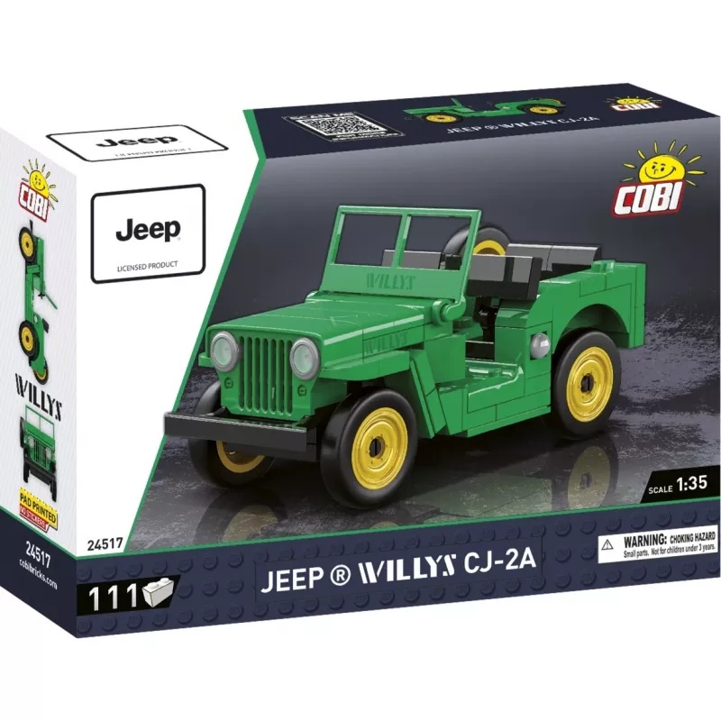 Juguete de construcción Cobi Jeep Willys CJ-2A verde modelo 24517 – set de bloques