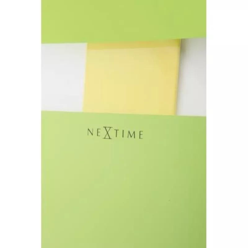 NeXtime Reloj de pared 2855gn Bold Stripes, 19 x 38 cm, pared, verde