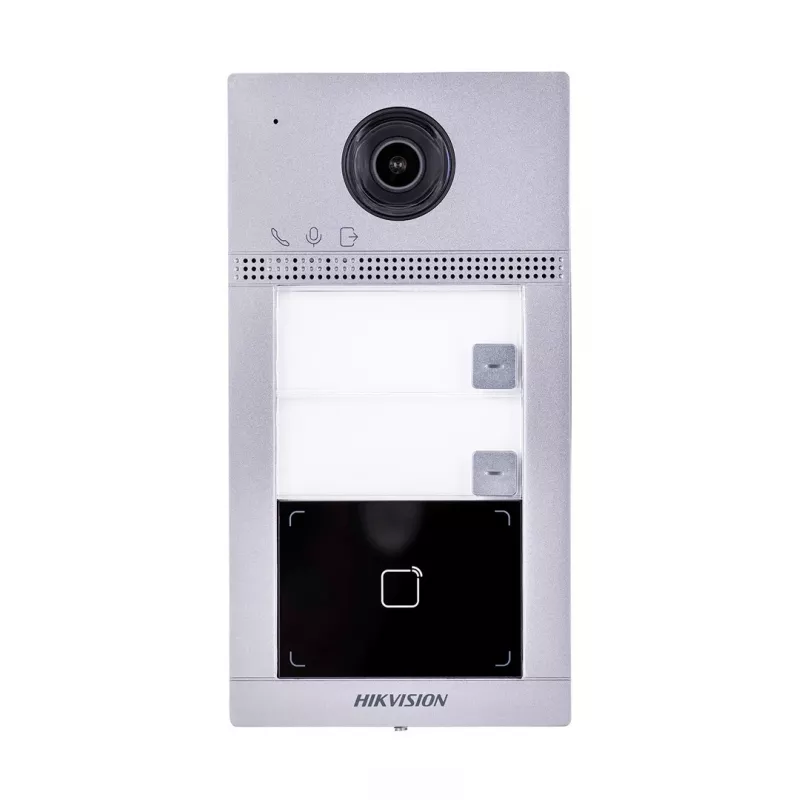 Portero automático con vídeo Hikvision DS-KV8213-WME1(C) 2 MP Gris IP65