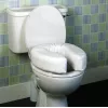 Asiento de inodoro elevado y acolchado, 10 cm