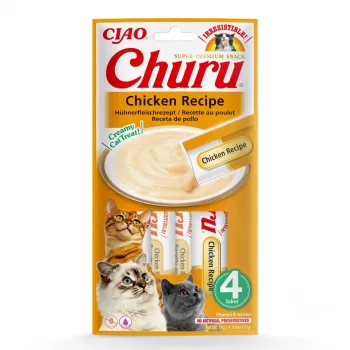 INABA Churu Chicken - snacks para gatos - 4x14 g