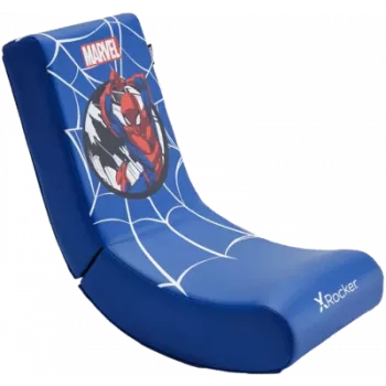 Silla gamer de suelo X Rocker Marvel Spider-Man azul