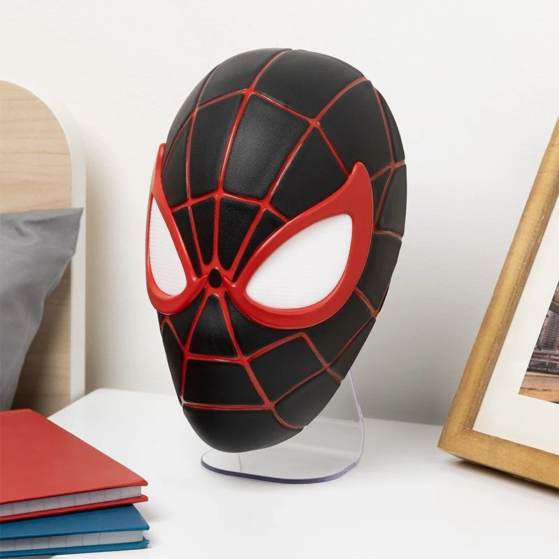 Lámpara de mesa Paladone Mask Light PP14323SPMVN Spiderman Miles Morales – luz nocturna con forma de personaje