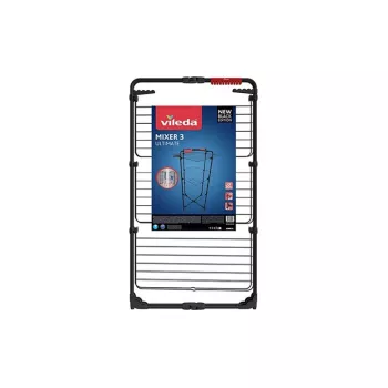 Tendedero de pared VILEDA Mixer 3 Ultimate — acero, 30 m de tendedero, plegable, con ruedas, 131×93×71 cm