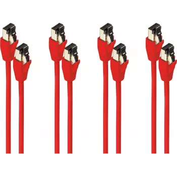 Cable de red ShiverPeaks BS08-41034-4 Cat8.1 2 m F/FTP rojo