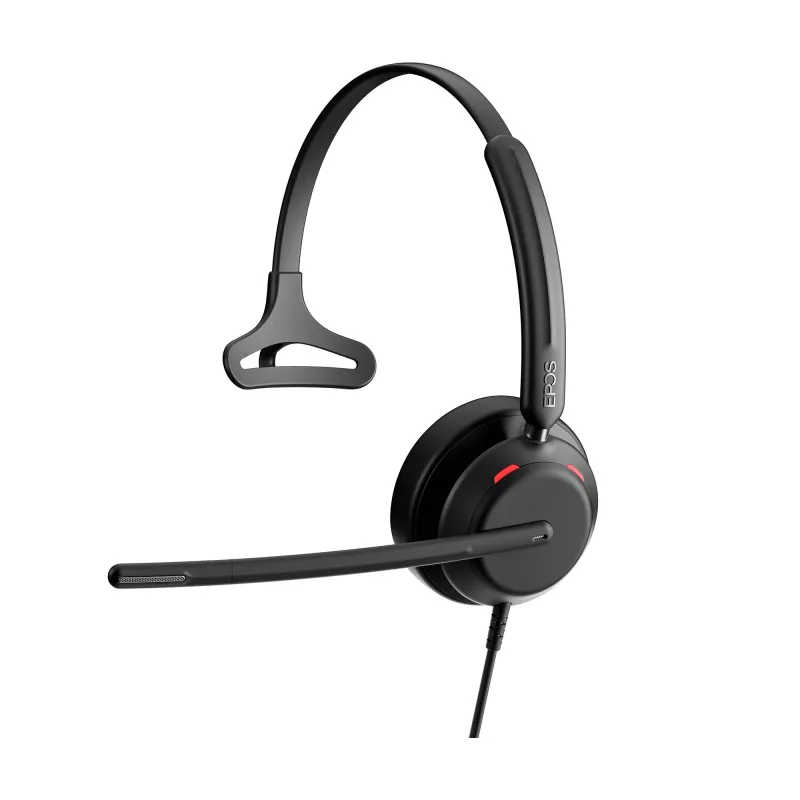 Epos IMPACT 730T, auricular mono, con cable, certificado para MS Teams, 3 micrófonos digitales, tecnología Super-Wideband
