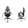 Silla gaming Huzaro Combat 5.0 blanca