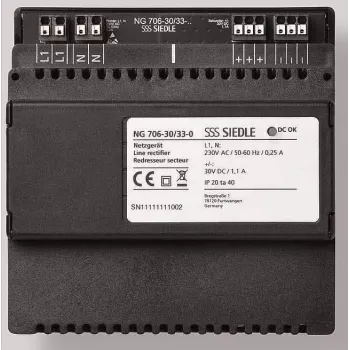 Siedle NG 706-30/33-0 Fuente de alimentación negra (210010267-00)